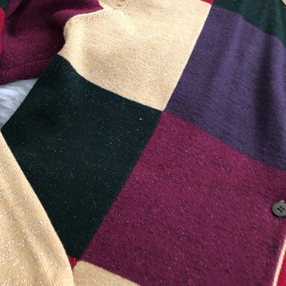 ColorBlock knit Cardigan - Picture 4 of 6